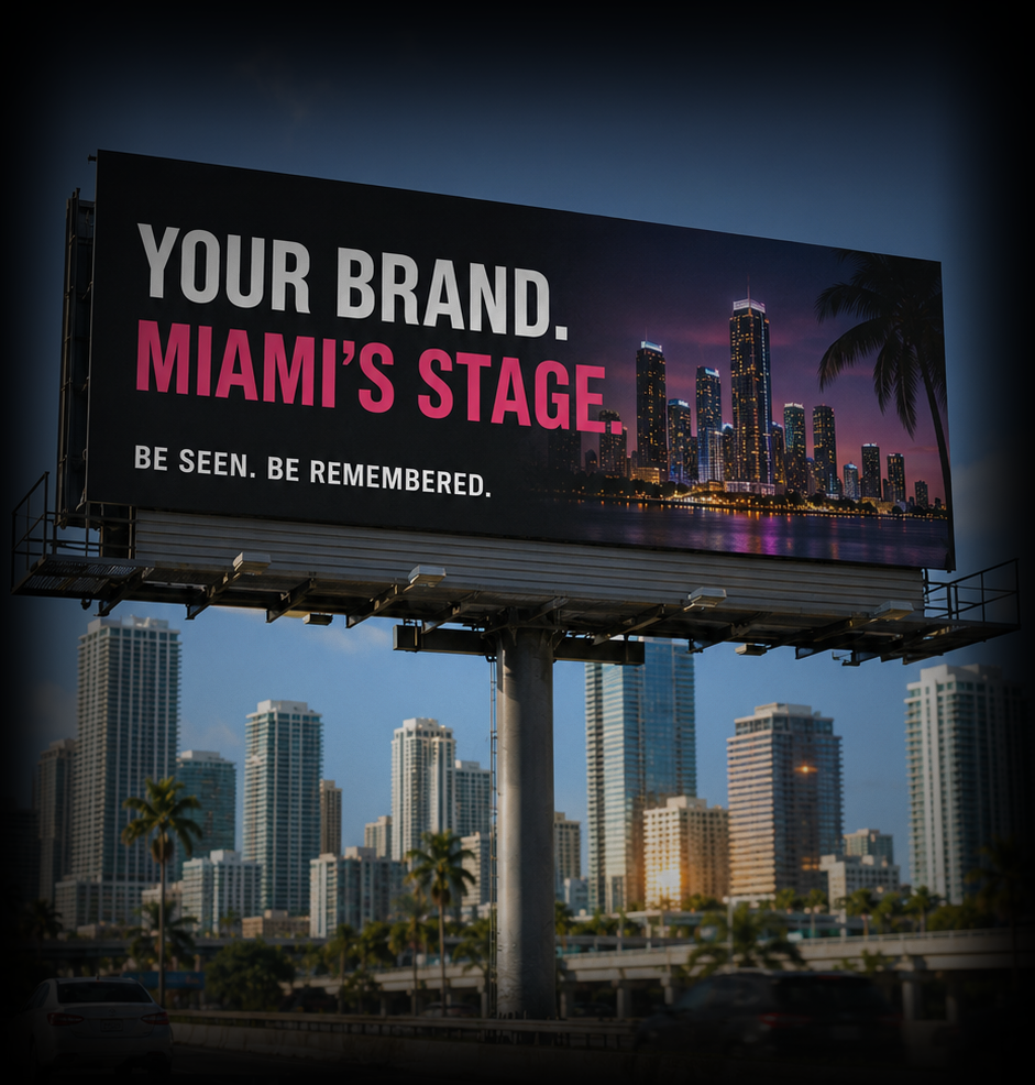 Urbavox Media billboard — Your Brand on Miami's stage